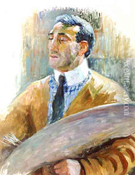Self Portrait Oil Painting - Francois Brunery
