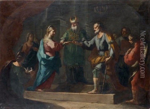Le Mariage De La Vierge Oil Painting - Francesco Narici