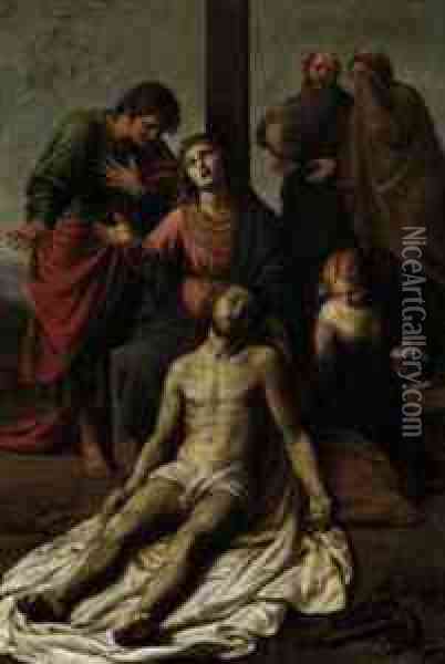 The Pieta Oil Painting - Alessandro Turchi