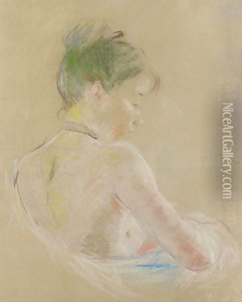 Jeune Fille Aux Epaules Nues Oil Painting - Berthe Morisot