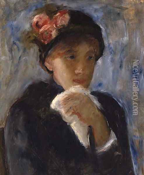 La femme au mouchoir Oil Painting - Mary Cassatt