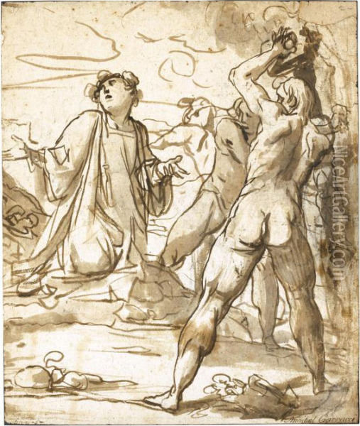 The Stoning Of St. Stephen Oil Painting - Giovanni Baglione