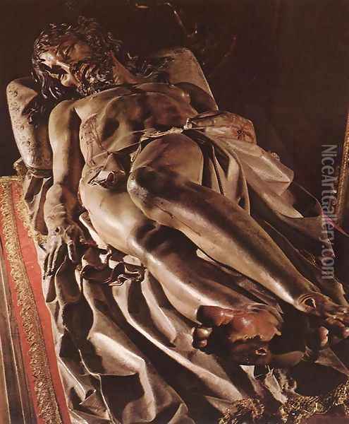 The Dead Christ Oil Painting - Gregorio Fernandez