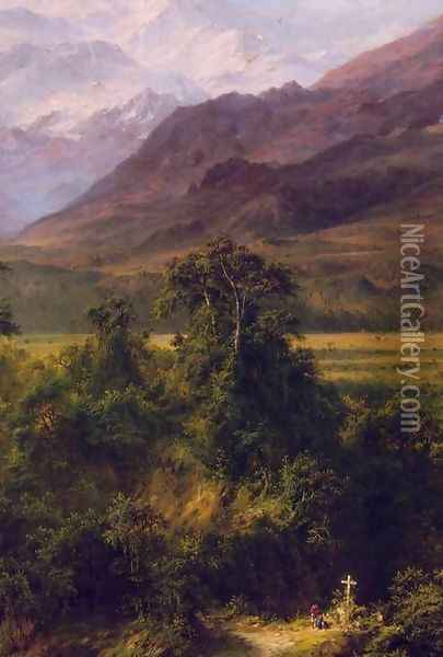 Heart of the Andes (detail) Oil Painting - Frederic Edwin Church