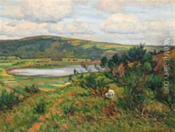 Landscape Oil Painting - Wilhelm Fritzel