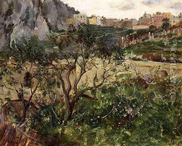 View of Capri Oil Painting - Louis Ritter