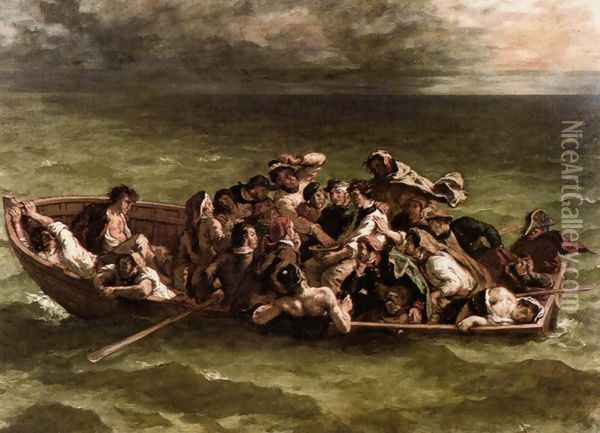 Shipwreck of Don Juan 1840 Oil Painting - Eugene Delacroix