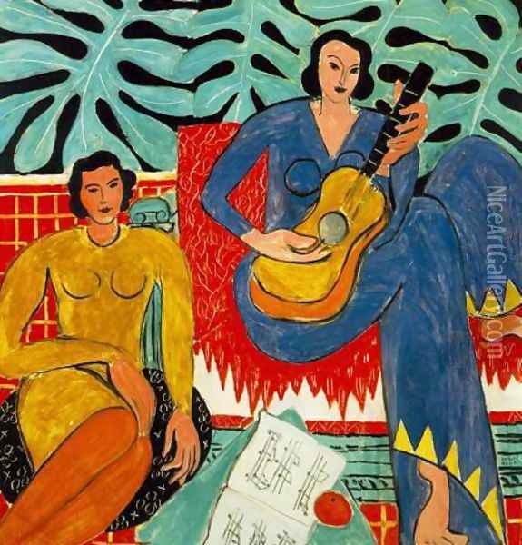 La musique Oil Painting - Henri Matisse