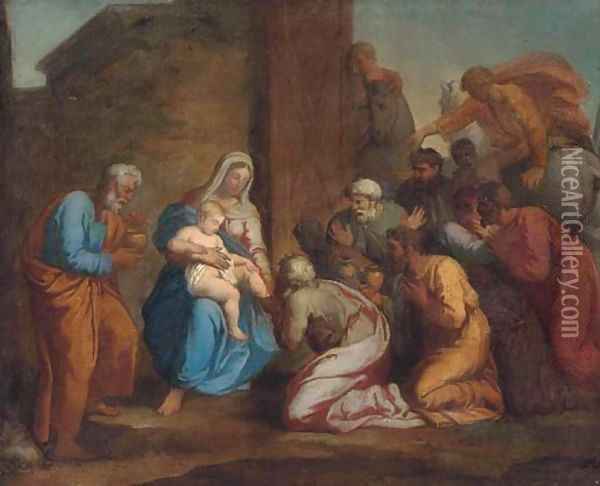 The Adoration of the Magi Oil Painting - John Opie