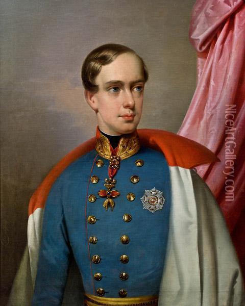 Kaiser Franz Joseph I. Von Osterreich Oil Painting - Eduard Klieber