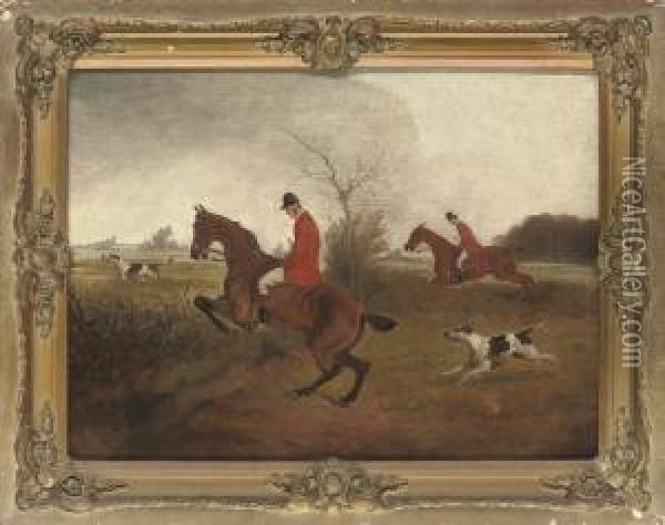 Over The Hedge Oil Painting - Edward Benjamin Herberte