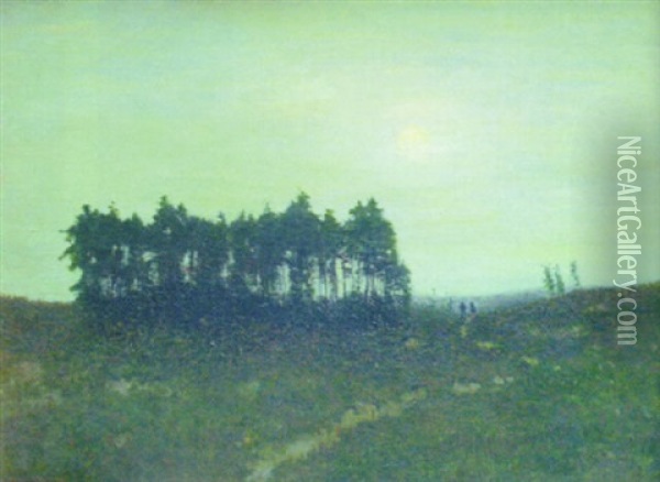 A Path Through The Fields Oil Painting - Robertson K. Mygatt