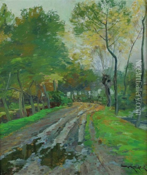 Herbststimmung Bei Dulmen Oil Painting - Willhelm Kukuk