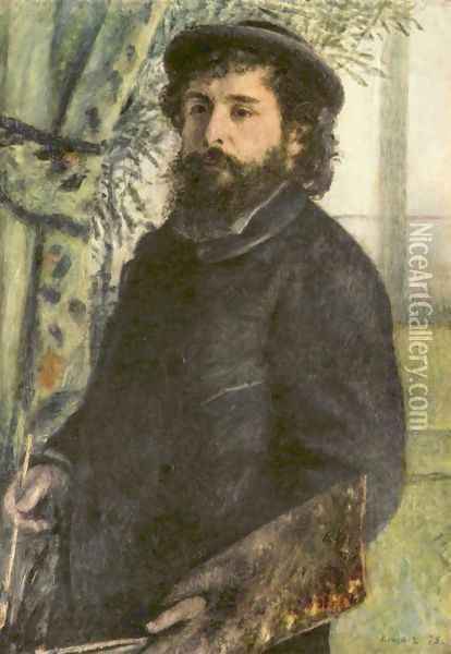 Claude Monet Painting Oil Painting - Pierre Auguste Renoir