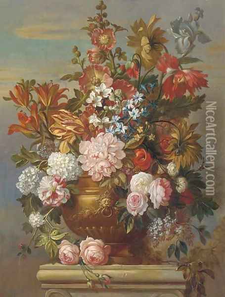 Flowers 2 Oil Painting - Jacob Bogdani