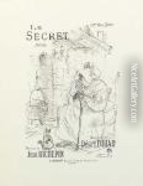 Le Secret, From Melodies De Desire Dihau Oil Painting - Henri De Toulouse-Lautrec