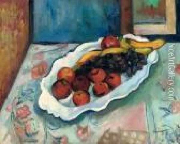 Le Plat De Pommes Oil Painting - Henri Charles Manguin