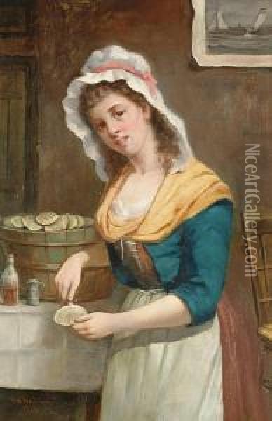 Oysters - Sir? Oil Painting - David W. Haddon