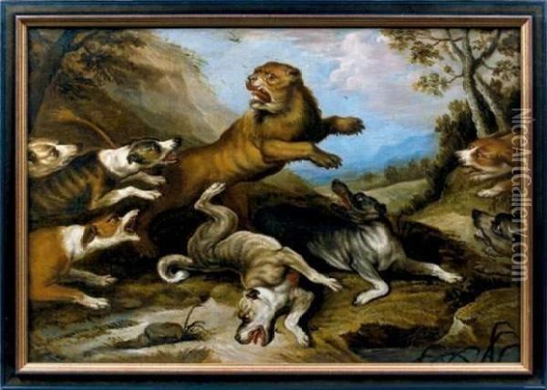 Chasse Au Lion Oil Painting - Frans Snyders
