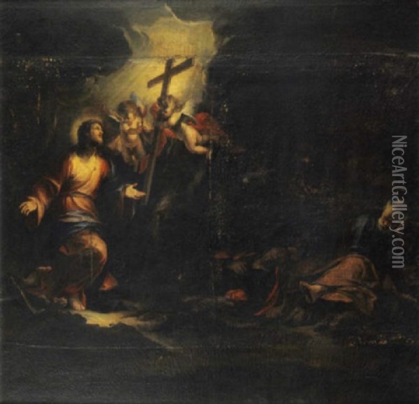 Cristo Nell'orto Oil Painting - Domenico Piola