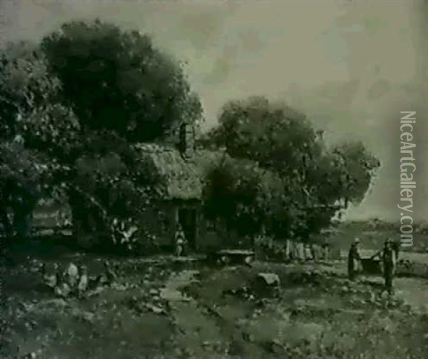 The Old Homestead Oil Painting - Andrew Melrose