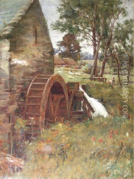 The Oldmill Oil Painting - George Whitton Johnstone
