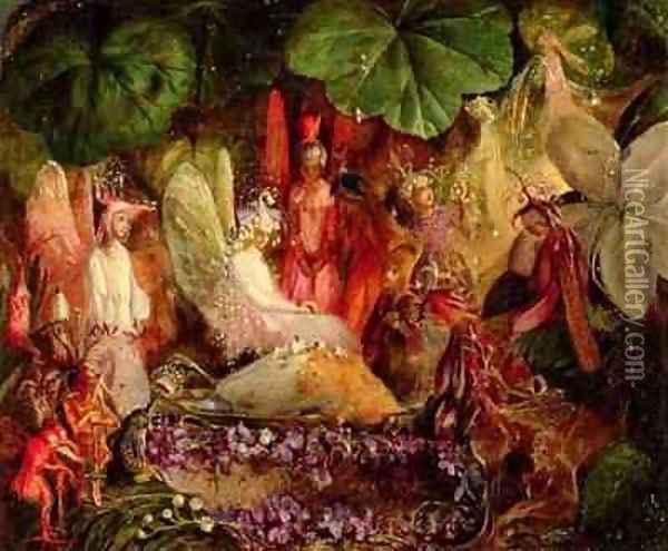 The Fairies Banquet Oil Painting - John Anster Fitzgerald