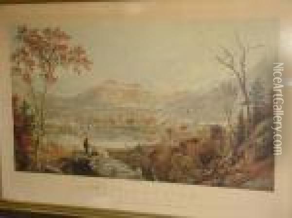 American Autumn, Starucca Valley, Erie Road Oil Painting - Jasper Francis Cropsey