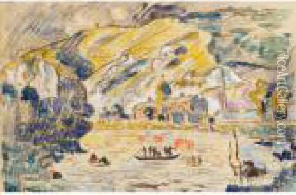 Vue De Venise Oil Painting - Paul Signac