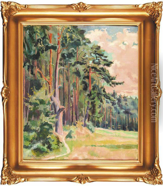 Sosna, 1933 R. Oil Painting - Jerzy Karszniewicz