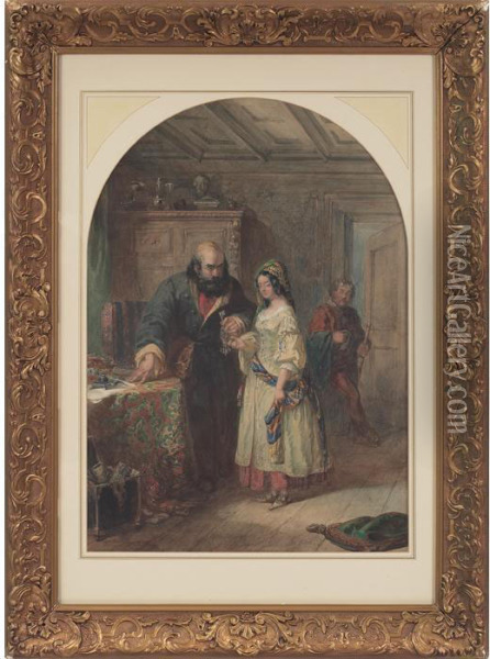 The Merchant Of Venice Oil Painting - Frederick Holding