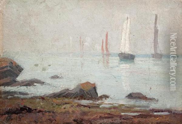 Coastal View Oil Painting - Ellen Favorin