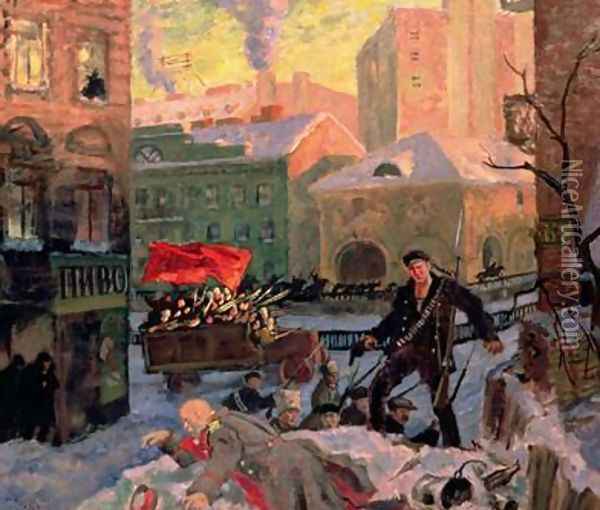 February 27 2 Oil Painting - Boris Kustodiev