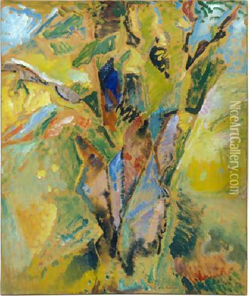 Landscape Tree Oil Painting - Alfred Henry Maurer