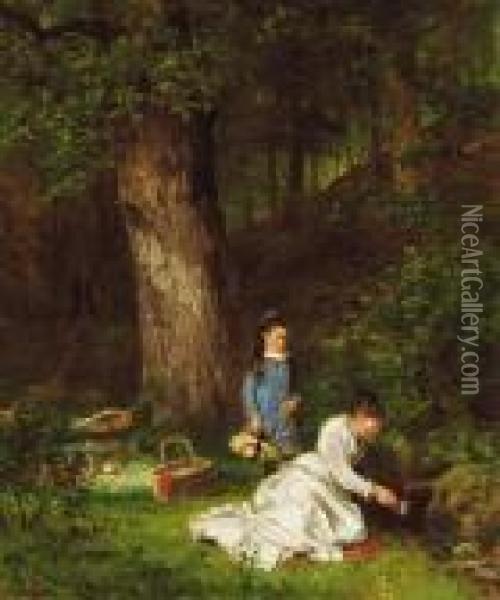 The Picnic Oil Painting - James Brade Sword