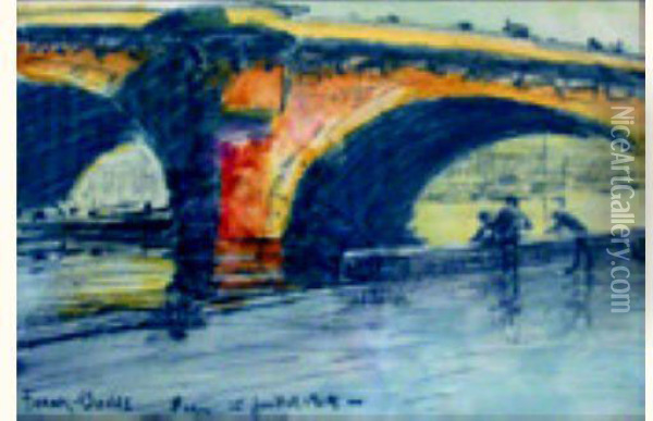 Ponts De Paris, 1919 Oil Painting - Frank Myers Boggs
