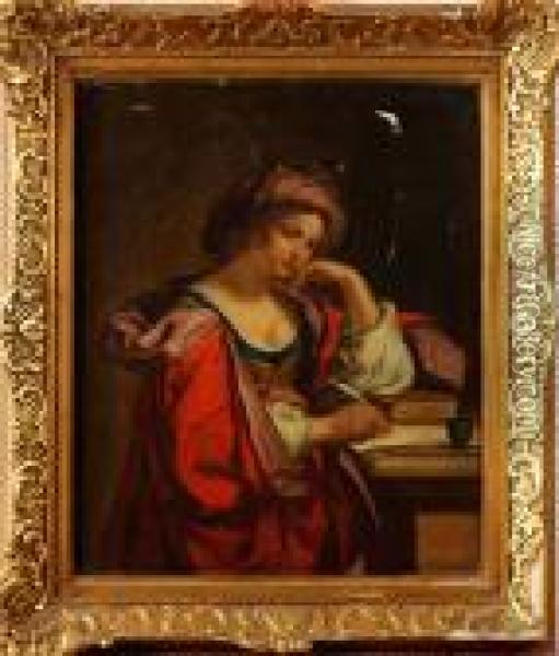 Sibilla Persica Oil Painting - Guercino