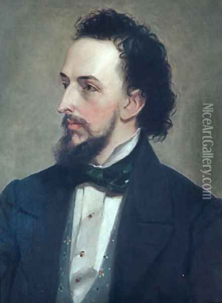 Portrait of a Man 1850 Oil Painting - Anonymous Artist