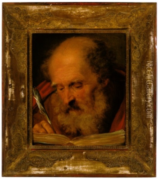 Kopf Eines Evangelisten Oil Painting - Pieter Fransz de Grebber