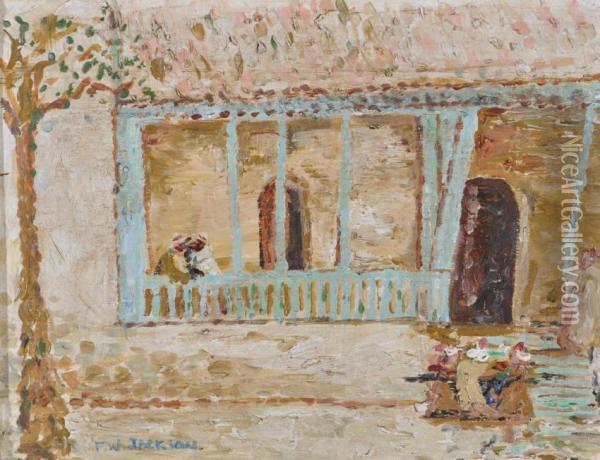 Maison A Tunis Oil Painting - Frederick William Jackson