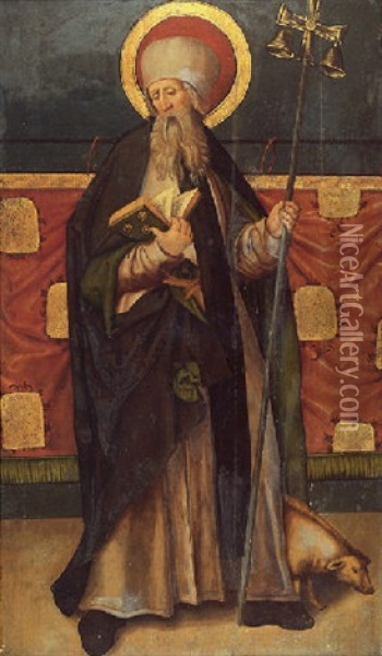 Saint Antoine Abbe Oil Painting - Hans (Suess von) Kulmbach
