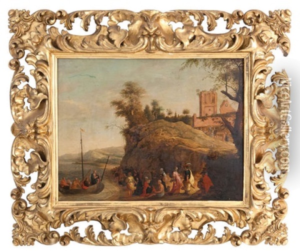 Le Sermon Au Lac De Genezareth Oil Painting - Cornelis Verbeeck