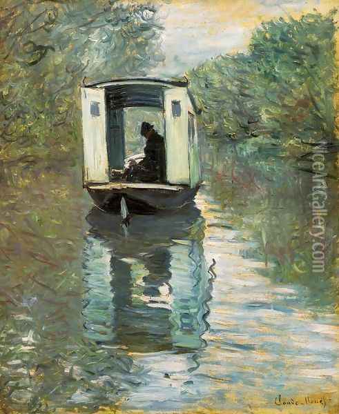 The Boat Studio Oil Painting - Claude Oscar Monet