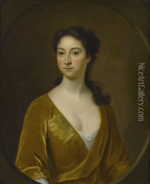Portrait Of A Woman Oil Painting - Charles Bridges