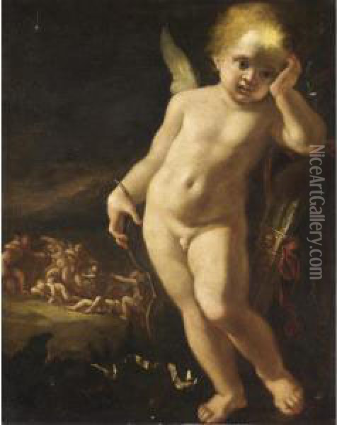 Cupido Oil Painting - Bartolomeo Schedoni