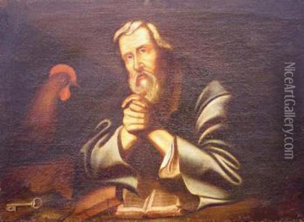 The Denial Of St. Peter Oil Painting - Godfried Schalcken