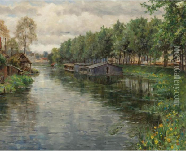 A Country Stream Oil Painting - Louis Aston Knight