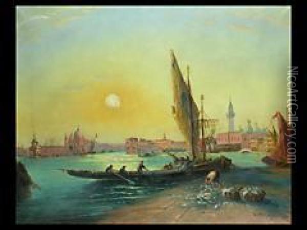 Fischer Vor Venedig Oil Painting - Vincent Manago