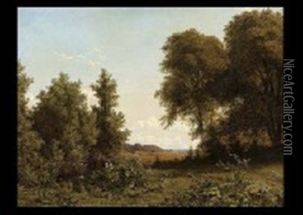 Bellum Landscape Oil Painting - Carl Wurtzen
