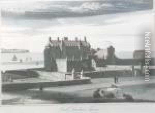 Castle Sinclair, Thurso Oil Painting - William Daniell RA